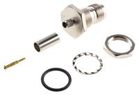 j01011r0000 Telegartner, Jack Panel Mount TNC Connector, 50Ω, Crimp Termination, Straight Body
