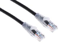 557-036 RS PRO, 3m Cat5e, Black RJ45 to Male RJ45 Male, U/UTP Unshielded, Terminated PVC Sheath