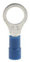 613-9362 RS PRO Insulated Ring Terminal, M8 Stud Size, 1.5mm² to 2.5mm² Wire Size, Blue