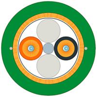6xv18613ct10 Siemens Fibre Optic Cable, 100m