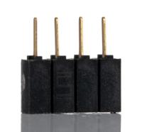 ssa-104-s-g Samtec SSA Series Straight Through Hole Mount PCB Socket, 4-Contact, 1-Row, 2.54mm Pitch, Solder Termination