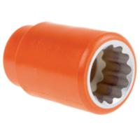 911-1446 ITL Insulated Tools Ltd 1/2 in Drive 20mm Insulated Standard Socket, 12 point, VDE/1000V, 50 mm Overall Length