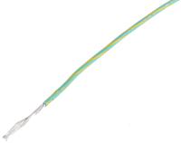 6715-gy005 Alpha Wire Ecogen Ecowire Series Green/Yellow 0.75 mm² Hook Up Wire, 18 AWG, 16/0.25 mm, 30m, MPPE Insulation, 6715