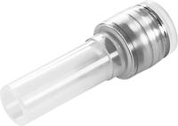 npqp-d-q6-s10-fd-p10 Festo NPQP Series Straight Tube-to-Tube Adaptor, Push In 6 mm to Push In 10 mm, Tube-to-Tube Connection Style, 133136