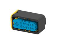 4-2358263-1 TE Connectivity, Heavy Duty Sealed Connector Series Automotive Connector Socket Blue Cable Mount 13 Way, Wire