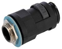 nvnv-m207-10 PMA Straight, Conduit Fitting, 17mm Nominal Size, M20, PA with metal thread, Black IP68 rating