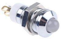 210-765 RS PRO Green, Red, Yellow Panel Mount Indicator, 2V dc, 8mm Mounting Hole Size, Solder Tab Termination
