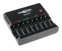 1001-0006-01 Ansmann Powerline 8 Traveller Battery Charger For NiCd, NiMH AA, AAA 8 Cell with Worldwide plug
