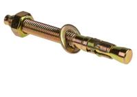 264-6413 RS PRO Carbon Steel Through Bolt M12 x 120mm, 12mm Fixing Hole