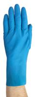 88356090 Ansell Alpha Tec 87-356 Blue Natural Rubber Latex Work Gloves, Size 9, Latex, Natural Rubber Coating