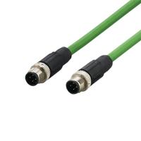e12423 ifm electronicE124, 20m, Green M12 to Male M12 Male, Shielded PVC, Terminated PVC Sheath