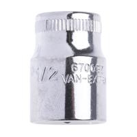 6700sz-12 Bahco 1/4 in Drive 1/2in Standard Socket, 6 point, 24.7 mm Overall Length
