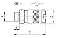 187-8776 RS PRO Brass Female Quick Air Coupling, G 1/2 Male Threaded