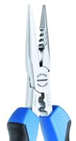 8133-180-jc Gedore Long Nose Pliers, 180 mm Overall, Straight Tip