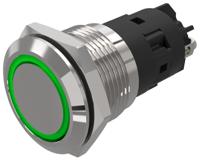 82-51510134 EAO 82 Series Green Indicator, 24V ac/dc, 19mm Mounting Hole Size, Solder Tab Termination, IP65, IP67