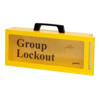 metal-10-padlock-wall-lock-box Brady 10 Padlock Lockout Station
