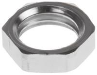 d4310105 SIB Nickel Nickel Plated Brass Cable Gland Locknut, M10 Thread