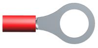 8-34151-1 TE Connectivity, PLASTI-GRIP Insulated Ring Terminal, M8 (5/16) Stud Size, 0.26mm² to 1.65mm² Wire Size, Red