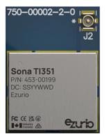 453-00199c Ezurio 453-00199C 3.3V dc WiFi Module PCM, SDIO, UART