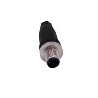 858fd04-103rau1 Norcomp Circular Connector, 4 Contacts, Free Hanging, M12 Connector, Plug, Male, IP66, M12 Series