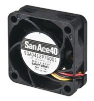 9ga0412g7002 Sanyo Denki 9GA Series Axial Fan, 12 V dc, DC Operation, 21.6m³/h, 2.04W, 170mA Max, 40 x 40 x 15mm