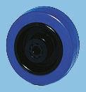 571-411-100r12pf Guitel Hervieu Black, Blue Rubber Abrasion Resistant, Low Starting Resistance, Non-Marking Trolley Wheel, 200kg