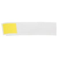m4-53-427-yl Brady B-427 on Black on Yellow, Transparent Label, 25.40 mm Width, 25.40mm Label Width