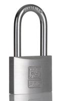 195-8258 RS PRO Key Aluminium, Stainless Steel Padlock, Keyed Alike, 6mm Shackle, 40mm Body