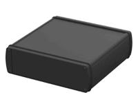84166150hmt1-abph-1600-0150 Bopla Alubos (Set) Series Black Aluminium General Purpose Enclosure, IP65, Black Lid, 169 x 52 x 150mm
