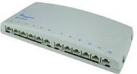 j02022a0052 Telegartner MPD6 Cat6a Series Cat6a 12 Port RJ45 Mini Patch Panel White