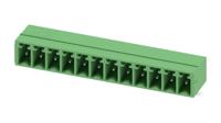 1803374 Phoenix Contact, 3.81mm Pitch, MC 1.5/12-G-3.81, 12 Way, Right Angle, Pluggable Terminal Block, Header, Through Hole,