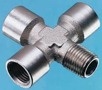 0909-00-10 Legris Cross Threaded Adaptor, R 1/8 Male to G 1/8 Female, Threaded Connection Style