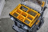 dwst82968-1 DeWALT 10 Cell Yellow PC, Adjustable Compartment Box, 119mm x 440mm x 332mm