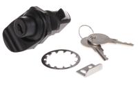 93-303 Southco Black ABS Camlock, 23mm Panel-to-Tongue, 22.2 x 25.5mm Cutout, Key Unlock