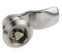 06801830 Steinbach & Vollman Stainless Steel Triangular Lock, 13mm Panel-to-Tongue, 20.2 x 22.2mm Cutout, Key Unlock