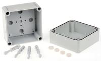 11090401 Spelsberg TK PS Series Grey Polystyrene Enclosure, IP66, Grey Lid, 110 x 110 x 90mm