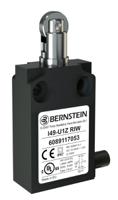 6089117053 Bernstein AG I49 Series Roller Plunger Limit Switch, NO/NC, IP67, SPST, Plastic Housing