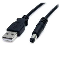 usb2typem StarTech.com USB 2.0, Male USB A to Male Barrel Power Connector, 480Mbps, 900mm