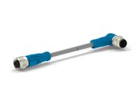 t4152223005-003 TE Connectivity Male 4 way M12 Plug to Female M12 Pigtail Cable Assembly, 1.5 m