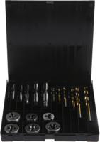 506-4267 RS PRO Tap, Die & Drill Set HSS 18-Piece M3 → M10 Thread