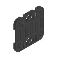 smbdx80din Banner, SMB Series Standard Size Bracket for Use with DX80, RoHS Compliant Standard
