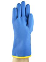 97681100 Ansell ActivArmr 97-681 Blue Nylon, Acrylic Polyvinyl Chloride, Nylon, Acrylic Work Gloves, Size 10, Polyvinyl Chloride