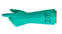 37695110 Ansell AlphaTec 37-695 Green Nitrile Work Gloves, Size 11, Nitrile Coating