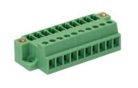 1833108 Phoenix Contact, 3.81mm Pitch, MCVU 1.5/10-GFD-3.81, 10 Way, , Pluggable Terminal Block, Plug, Direct Mounting, Screw