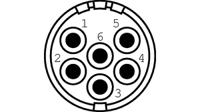 7301-5-06-04-d Hummel Circular Connector, 6 Contacts, Cable, M23 Connector, Socket, Female, IP67, IP69K, M 23 EMV Hummel Series