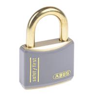 xr0084t40ka5 ABUS Key Weatherproof Brass Safety Padlock, Keyed Alike, 6.5mm Shackle, 40mm Body