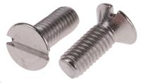 914-1646 RS PRO Slot M3 Countersunk A2 304 Stainless Steel Machine Screws DIN 963 x 8.0mm