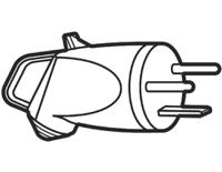 0-558-52 Legrand French Mains Connector, 32A Grey, Cable Mount Polymer, 400 V