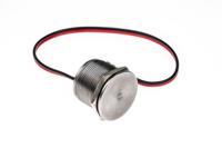 mpz022f Bulgin Piezo Switch, Momentary, IP68, IP69K, Wire Lead, 1 A @ 24 V dc, -40 → +85°C Grey