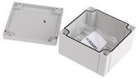 abs-9560-hg-enclosure Fibox Grey ABS Enclosure, IP66, IP67, 100 x 100 x 60mm